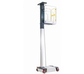 Mini plataforma de acceso de mástil vertical motorizado stockman altura de trabajo hasta 4950 mm - ma50sf