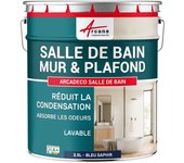 Pintura para baño, muros y techos: arcadéco baño - 2.5 l azul zafiro ral 5003 - arcane industries