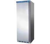 Romux® armario refrigerado de 1 puerta de 60 cm refrigeración estática gris | armario frigorífico capacidad 360 l - 4 estantes y 130 w