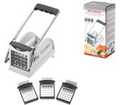 Cortador de patatas westmark easy-stix de plástico y acero, color blanco y negro