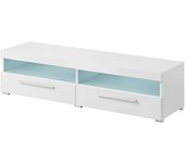 Mueble para tv 140cm colección bombay. color blanco brillante.