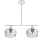 Lámpara estela 2 luces blanca 41x13 cm