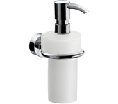Emco rondo 2 dispensador de jabón líquido, plástico blanco, bomba dosificadora plástico, aprox. 245 ml, 452100102