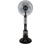 Ventilador de pie tromba negro 3 vel 80w nebulizador tanque de agua 3l c/remoto y temporizador 120x45x40 cm