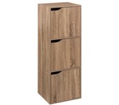5five - mix n modul efecto roble natural 3 estantes con puertas