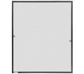 Mosquitera ventana marco aluminio mosquitera gasa impermeable protección uv para ventanas - 80x100cm antracita