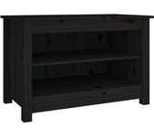 Banco para zapatos, botas, cómoda, estante, mueble de entrada, almacenamiento, 70 x 38 x 45,5 cm, madera 02_0022994