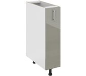Mueble bajo jolly haaus karo, gris brillante/blanco, mdf, 20 x 50 x 80 cm
