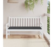 Cojín para banco de jardín negro 150x50x3 cm tela oxford