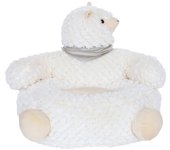 Sillón llama para niños, thais, blanco, 54x53x43 cm