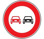 Panel de advertencia de prohibición de paso