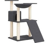 Torre para muebles de árbol para gatos, juguete para trepar, rascador, plataforma para trepar con postes 02_0022709