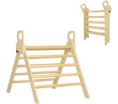 Escalador para niños aiyaplay tablero multicapa de pino madera natural 82x66x71 cm 331-061v00nd