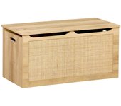 Baúl infantil ideal para juguetes, boheme kids, natural, 80x40x40 cm