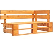 Banco de jardín muebles de terraza exterior terraza jardín paleta esquinera 110 x 65 x 55 cm madera marró 02_0011832