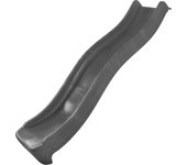 Axi sky220 tobogán con conexion de agua gris - 220 cm | elemento adicional para torre de juegos infantiles | tobogán de agua / tobogán adicional para