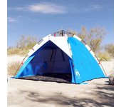 Tienda de playa 3 personas impermeable apertura rápida azul unico / azul