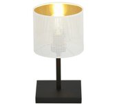 Lámpara de mesa jordan, acero, blanco, epikasa