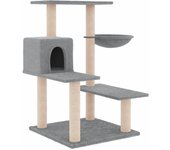 Torre para muebles de árbol para gatos, juguete para trepar, rascador, plataforma para trepar con postes 02_0022620