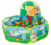 Piscina de bolas moltó canasta 25 bolas 76 x 100 x 110 cm