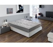 Colchón viscoelástico royal sleep ceramic premium, 29 cm, hilo de carbono y biocerámico con efecto regenerador, firmeza alta, 90x190