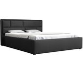 Cama pomona 105, doble, gris, 200x200, tapiz, somieres, 220x223x93cm