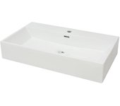 Lavabo con orificio para grifo cerámica 76x42,5x14,5 cm blanco cfw365404