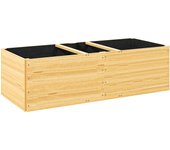 Jardinera de madera outsunny madera de abeto madera natural 140x60x40 cm 84h-187v00nd