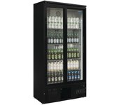 Frigorífico expositor de 2 puertas deslizantes negro polar gj448