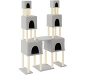 Torre de muebles para gatos, juguete para trepar, rascador, plataforma para trepar con postes rascadores 02_0022601