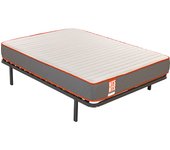 Colchón espuma hr y visco y somier 16 laminas 150x190 entrega, montaje y retirada usado incluido pack rap · what the sleep