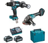 Juego de 2 máquinas 40 v max li-ion 4 ah xgt (df001g + ga005g) makita - dk0124g201