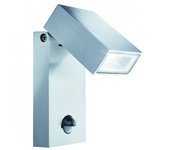 Searchlight led utomhusvgglampa i rostfritt stl med rrelsesensor ip44