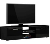 Mueble tv tornola 100, negro, negro brillante, número de puertas: 2.00, 140x37x43cm