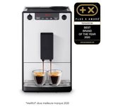 Cafetera automática solo pure plata melitta e950-666 - 1400w - 3 ajustes de intensidad - depósito de granos 125g