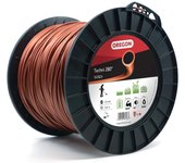 Hilo desbrozadora redondo techni 280° marrón/negro ø3.0mm/224m oregon 545824