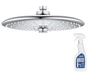 Grohe vitalio joy 260 ducha fija de 3 chorros + limpiador grohclean