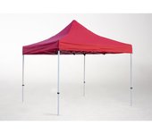 Carpa plegable 3x3 master plus - rojo - impermeable - cenador ideal para camping, eventos, jardín, playa