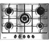 Placa de cocina a gas de 70 x 51 cm, 5 fuegos.