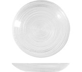 H&h 24 platillos circulares en cristal transparente cm 11