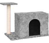 Torre para muebles de árbol para gatos, juguete para escalar, rascador, plataforma para escalar con poste 02_0022439