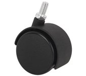 Rueda de plástico con tornillo diámetros desde 30 mm a 50 mm - 4 unidades
