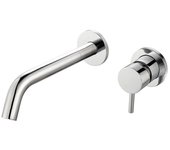 Grifo de lavabo empotrado monomando zuñi acabado cromo brillo fabricado en latón