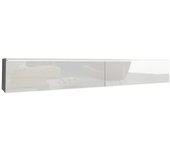 Mueble tv sarasota 121, blanco, blanco brillante, número de puertas: 2.00, 180x30x33cm