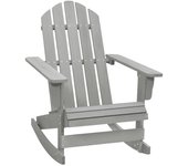 Mecedora de jardín de madera gris v7090 unico / gris