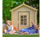 Casa de madera para niños exterior - casita de campo para niños - 111 x 113 x a121 cm casa de juguete de exteriores - casa jardin niños madera m570r-1