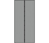 Mosquitera magnética para puertas, cortinas antimoscas, mosquitera para ventana corredera, sin necesidad de taladrar (120 x 210 cm, negra)