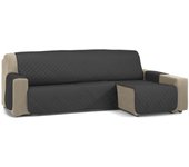 Funda cubre protector sofá chaise longue nina negro 200cm s&t sofa covers