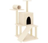 Torre para muebles de árbol para gatos, juguete para trepar, rascador, plataforma para trepar con postes 02_0022458