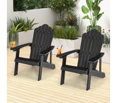 Silla hips exterior con portavasos grano madera realista resistente a la intemperie patio jardín terraza negro